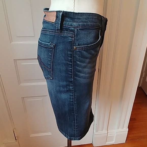 Anthropologie Level 99 stretch denim skirt 26" - Picture 2 of 8